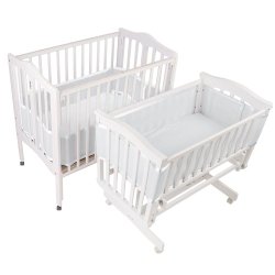 BreathableBaby Breathable Bumper for Portable and Cradle Cribs