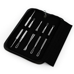 Blackhead & Blemish Remover Kit – Equinox Acne Treatment – 5 Professional Surgical Extractor Instruments