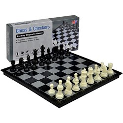 2 in 1 Travel Magnetic Chess and Checkers Set – 12.5”