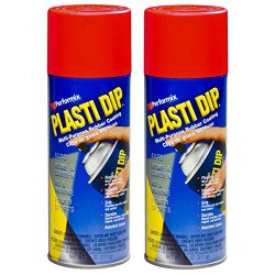 2 PACK PLASTI DIP Mulit-Purpose Rubber Coating Spray RED 11oz Aerosol