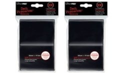 (200) Ultra-Pro Black Deck Protector Sleeves 2-Packs – Standard Magic the Gathering size