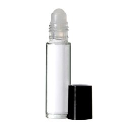 24 Plain 1/3 oz. Roll-on Refillable Glass Perfume With 3 – 5 ml. Droppers
