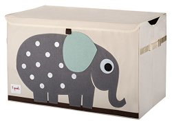 3 Sprouts Elephant Toy Chest, Grey
