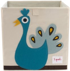 3 Sprouts Storage Box, Peacock