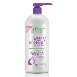 Alba Botanica Very Emollient, Unscented Body Lotion, 32 Ounce