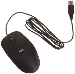 AmazonBasics 3-Button USB Wired Mouse (Black)