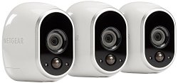Arlo Smart Home Security Camera System – 3 HD, 100% Wire-Free, Indoor/Outdoor Cameras with Night Vision (VMS3330) by NETGEAR