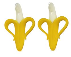 Baby Banana Toothbrush with Handles, 2 Count