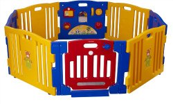 Baby Diego Cub’Zone Playpen and Activity Center, Yellow/Blue/Red