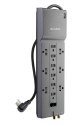 Belkin 12 Outlet Home/Office Surge Protector with Phone/Ethernet/Coaxial Protection and Extended Cord 4156 Joules