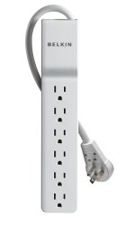 Belkin 6-Outlet Commercial Surge Protector with Rotating Plug (8 Feet)