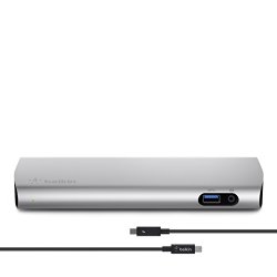 Belkin Thunderbolt 2 Express HD Dock with 1-Meter Thunderbolt Data Transfer Cable, Mac and PC Compatible (F4U085tt)
