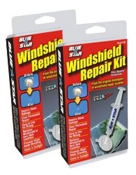 Blue-Star Fix your Windshield Do It Yourself Windshield 2 Repair Kits Made in USA