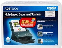 Brother ImageCenter ADS-2000 High Speed Document Scanner, Black