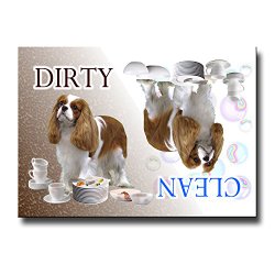Cavalier King Charles Spaniel Clean Dirty Dishwasher Magnet No 2