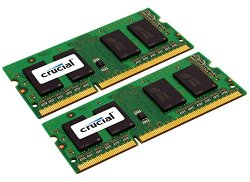 Crucial 8GB Kit (4GBx2) DDR3/DDR3L 1600 MT/s (PC3-12800) CL11 204-Pin SODIMM Memory for Mac CT2K4G3S160BM / CT2C4G3S160BM