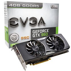 EVGA GeForce GTX 960 4GB Super SC ACX 2.0+ with Back Plate GDDR5 128bit