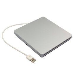 External Super Slim USB 2.0 Slot-In DVD-RW, Silver