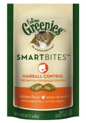 FELINE GREENIES SMARTBITES Hairball Control Cat Treats