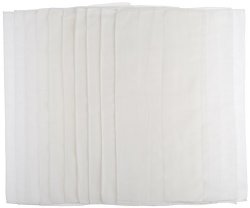 Gerber Birdseye 3-Ply Prefold Cloth Diapers, White, 10 Count