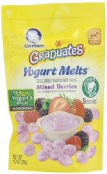 Gerber Graduates Yogurt Melts, Mixed Berry, 1 Ounce (Pack of 7)