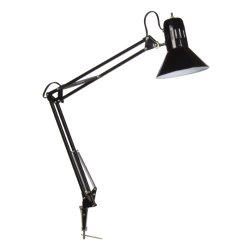 Globe Electric 56963 32 inch Swing Arm Desk Lamp with Metal Clamp