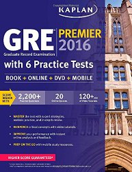 GRE Premier 2016 with 6 Practice Tests