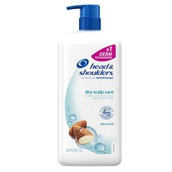 Head & Shoulders Dry Scalp Care, Almond Oil,  Dandruff Shampoo 33.8 Fl Oz