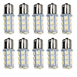 HOT SYSTEM™ New 1157 18 LED SMD Light Bulbs Interior RV Camper Cool White 10-pack