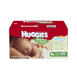 Huggies Natural Care Baby Wipes, Refill, 624 Count (Packaging may vary)