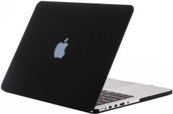 Kuzy – Retina 13-inch BLACK Rubberized Hard Case for MacBook Pro