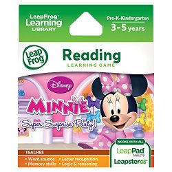 LeapFrog Disney Minnie’s Bow-tique Super Surprise Party Learning Game (Works with LeapPad Tablets, and Leapster Explorer)