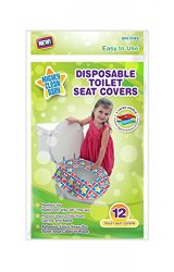 Mighty Clean Baby Disposable Toilet Seat Covers, 24 count (2 Packs of 12 Covers)