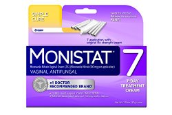 Monistat 7 Vaginal Antifungal Cream with Disposable Applicators, 1.59-Ounce Tube