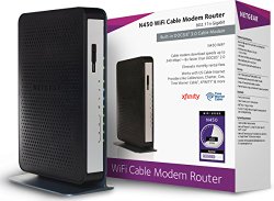 NETGEAR N450 WiFi DOCSIS 3.0 Cable Modem Router (N450-100NAS)