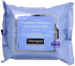 Neutrogena Makeup Remover Cleansing Towelettes, Refill Pack, 25-Count (Pack of 6)