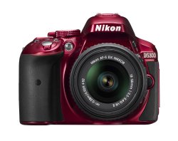 Nikon D5300 24.2 MP CMOS Digital SLR Camera with 18-55mm f/3.5-5.6G ED VR II AF-S DX NIKKOR Zoom Lens (Red)