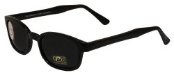 Pacific Coast Original KD’s Biker Sunglasses Black Frame/Smoke Lens