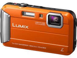 Panasonic DMC-TS25D Waterproof Digital Camera with 2.7-Inch LCD (Orange)