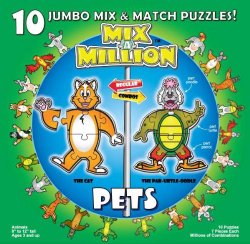 Pets Mix-A-Miillion 10 Jumbo Mix & Match Puzzles