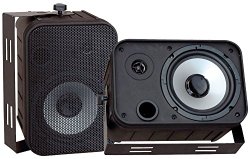 Pyle Home PDWR50B 6.5-Inch Indoor/Outdoor Waterproof Speakers (Black)