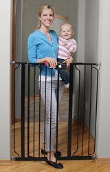 Regalo Deluxe Easy Step Extra Tall Gate, Black