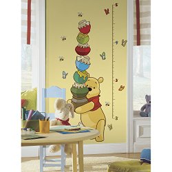 Roommates Rmk1501Gc Pooh And Friends Peel & Stick Growth Chart