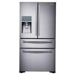 Samsung RF24FSEDBSR Stainless Steel Counter Depth 4-Door Refrigerator, 24 Cubic Feet