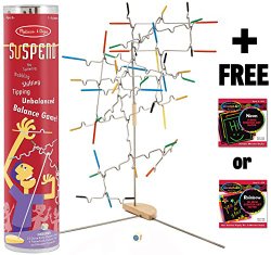 Suspend – Award Winning Family Game + FREE Melissa & Doug Scratch Art Mini-Pad Bundle