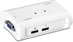 TRENDnet 2-Port USB KVM Switch and Cable Kit, TK-207K