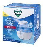 Vicks Vul520w Filter-Free Cool Mist Humidifier, Mini
