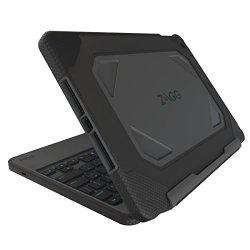 ZAGG Rugged Book Case Durable Hinged with Detachable Backlit Keyboard for iPad Air 2