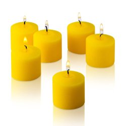 10 Hour Citronella Summer Yellow Votive Candles Set of 72 MADE IN USA
