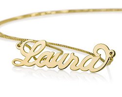 14k Gold Personalized Name Necklace – Custom Made Any Name